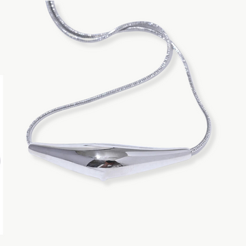 SILVER ACTON NECKLACE