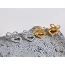 Heart Love Hollow Drop Earrings