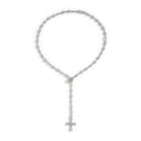 Vintage Jesus Cross Pendant Long Necklace