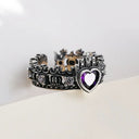 Castle Love Crown Ring