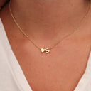 Tiny Heart Letter Necklace