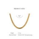 Double Layer Flat Chain  Necklace