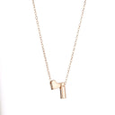 Tiny Heart Letter Necklace