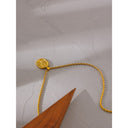 Oval Flower  Necklace Stainless