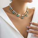 Ocean Blue Starfish Star Beads Chain
