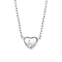 Dainty Heart Initial Necklace