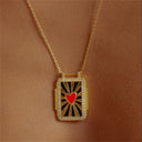 sun, moon, demon's eye necklace