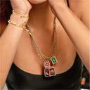 sun, moon, demon's eye necklace