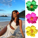 Hawaiian Colorful Flower Hair Clip