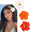 Hawaiian Colorful Flower Hair Clip