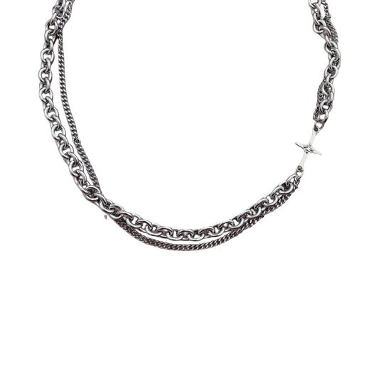 FELICIA-DOUBLE LINK NECKLACE