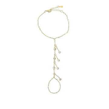 AMIRA-GOLD GEM HANDCHAIN