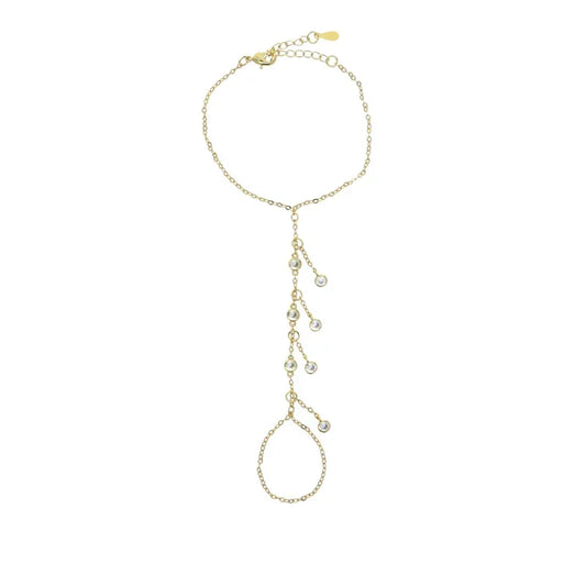 AMIRA-GOLD GEM HANDCHAIN