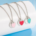 Double Heart Pendants Necklaces