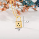 Lock Letter Necklace