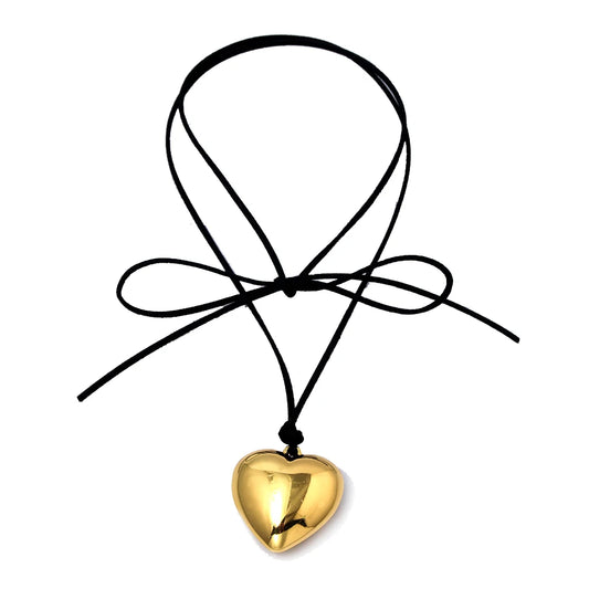 SELENA-GOLD HEART CHOKER