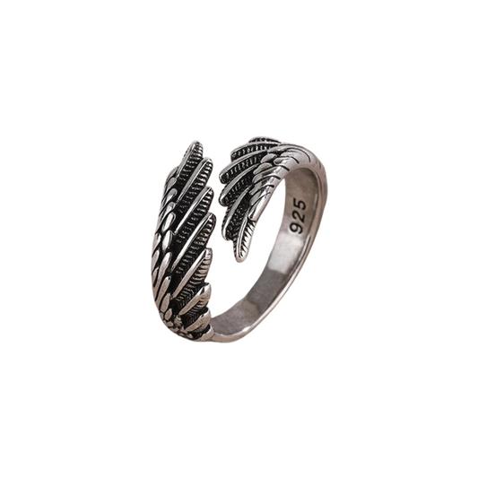 ANGELINA-SILVER WING RING