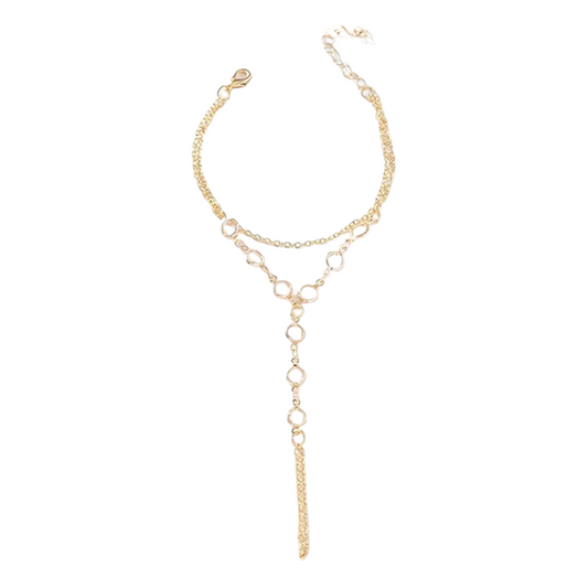 EMILY-CRYSTAL HAND CHAIN