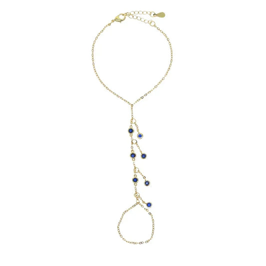 AMIRA-GOLD GEM HANDCHAIN