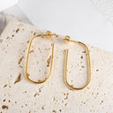 Oval Stud Earrings