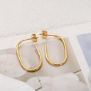 Oval Stud Earrings