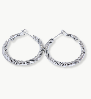 SILVER CLEMENTINE EARRING