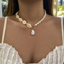 Shell Imitation Pearl Necklace