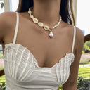 Shell Imitation Pearl Necklace