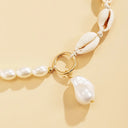 Shell Imitation Pearl Necklace